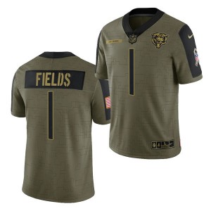 Nike Chicago Bears 1 Justin Fields 2021 Olive Salute To Service Limited Jersey Dzhi,We sell and wholesale Nike Chicago Bears 1 Justin Fields 2021 Olive Salute To Service Limited Jersey Dzhi on line form chian!